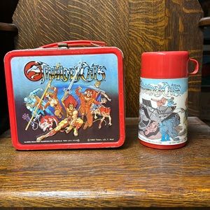 Collectors Vintage Thunder Cats Lunch Box with Thermos.